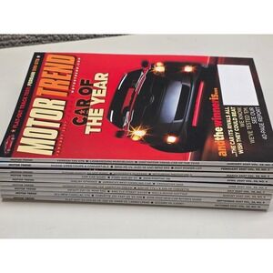Motor Trend Magazine 2007 Lot of 9 Issues Jan-Oct Car of the Year Ferrari Shelby
